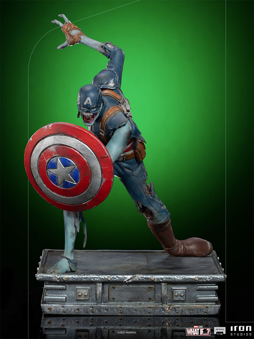 Pre-Order Iron Studios Marvel What If Zombie Captain America